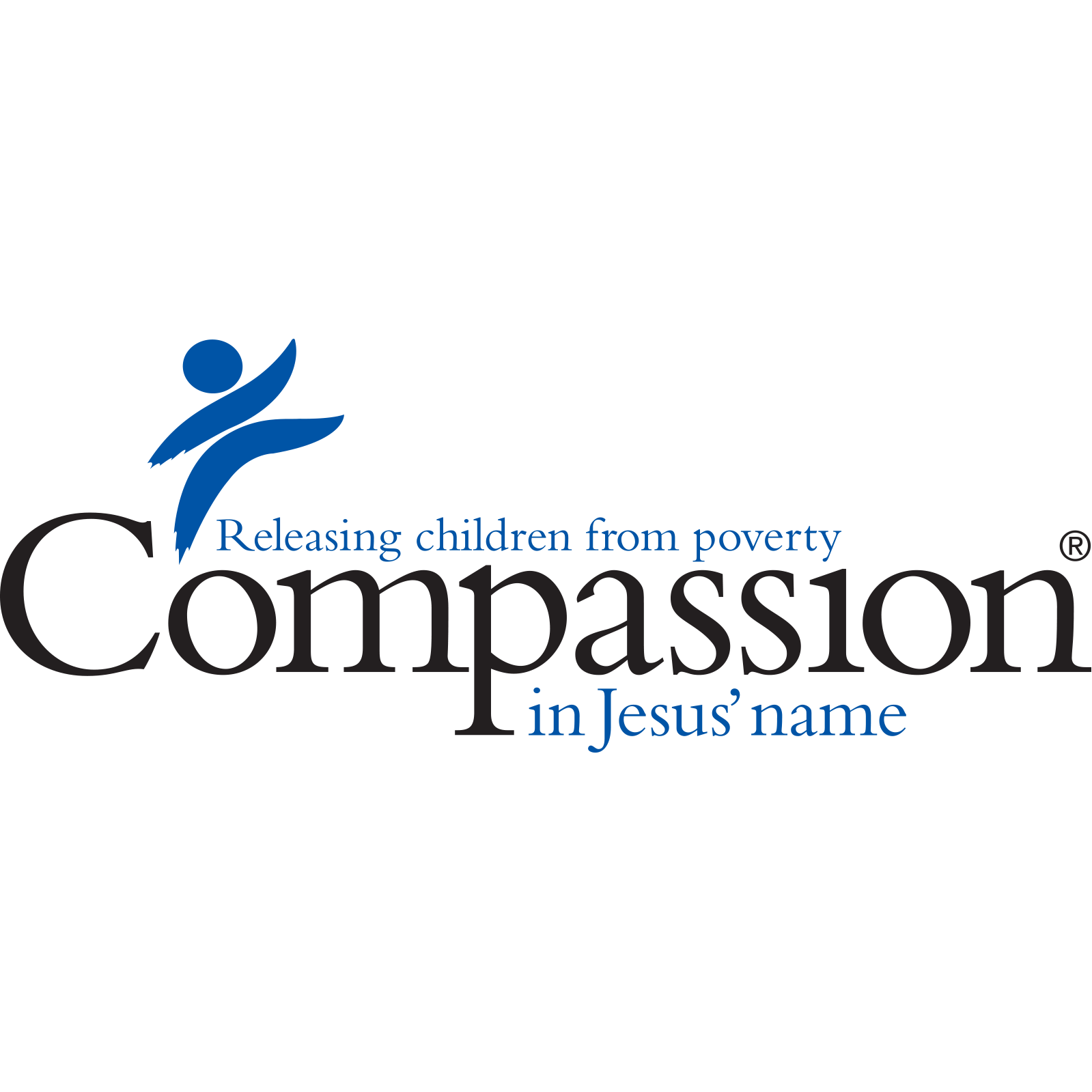 Compassion International logo - releasing children from poverty in Jesus' name