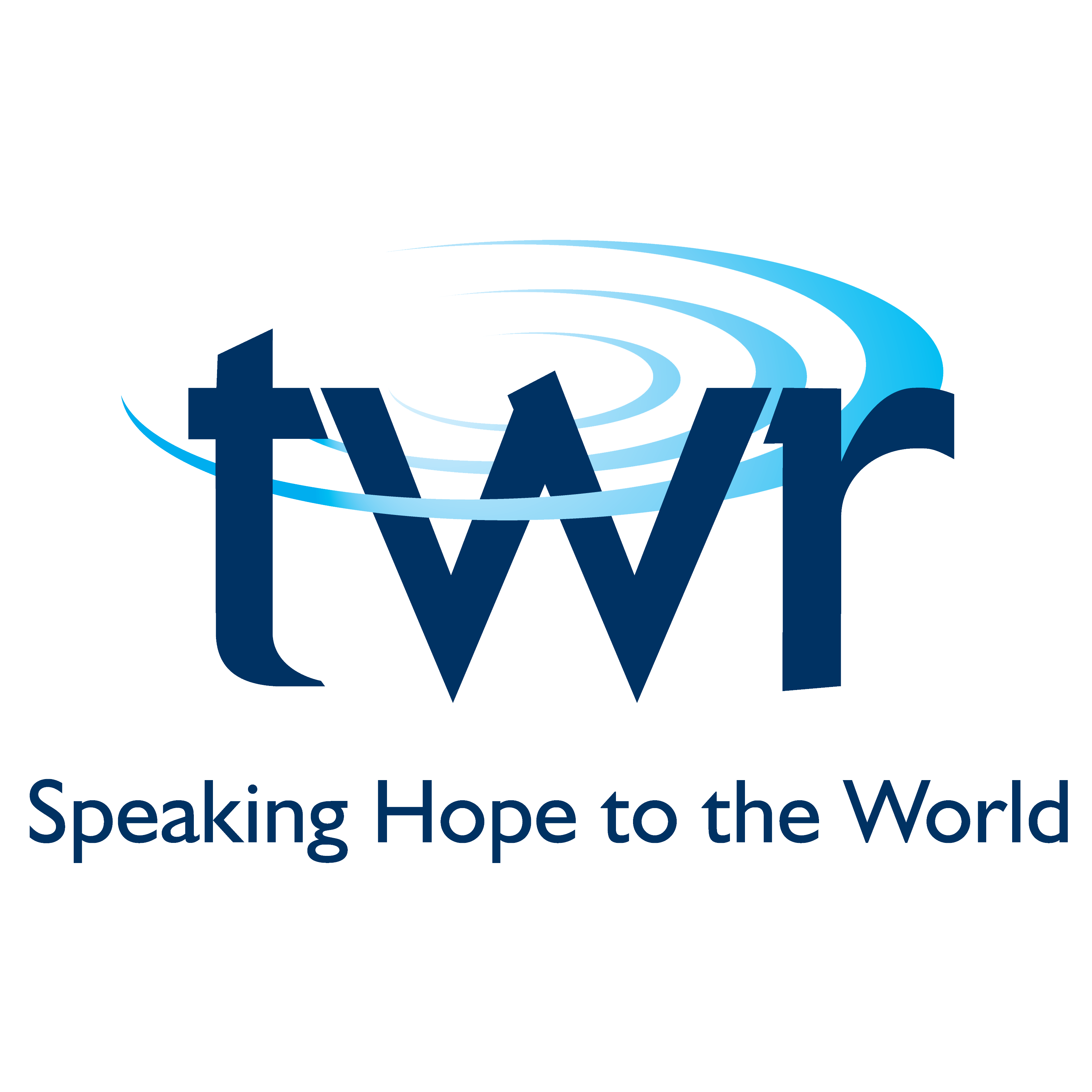 blue TWR logo - speaking hope to the world